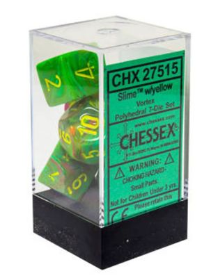 7-Piece RPG Dice Set: Vortex (Assorted Colours)