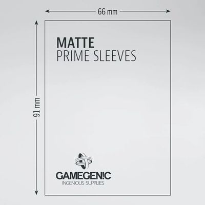 Sleeves - 66x91mm GameGenic Matte Prime - 100/pk (Standard CCG)