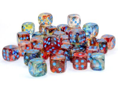 36d6 Dice Block (12mm): Nebula Luminary (Assorted Colours)