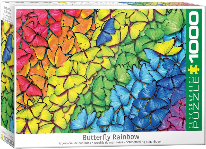 1000 pcs - Butterfly Rainbow