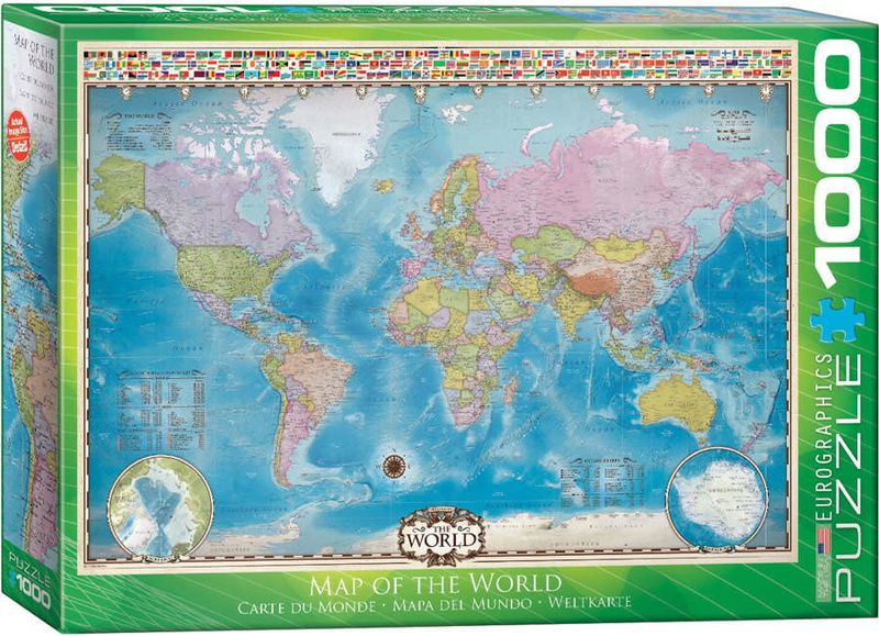 1000 pcs - Map of the World