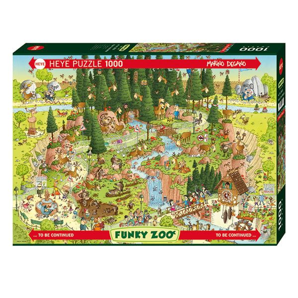 1000 pcs - Funky Zoo: Black Forest Habitat (Degano)