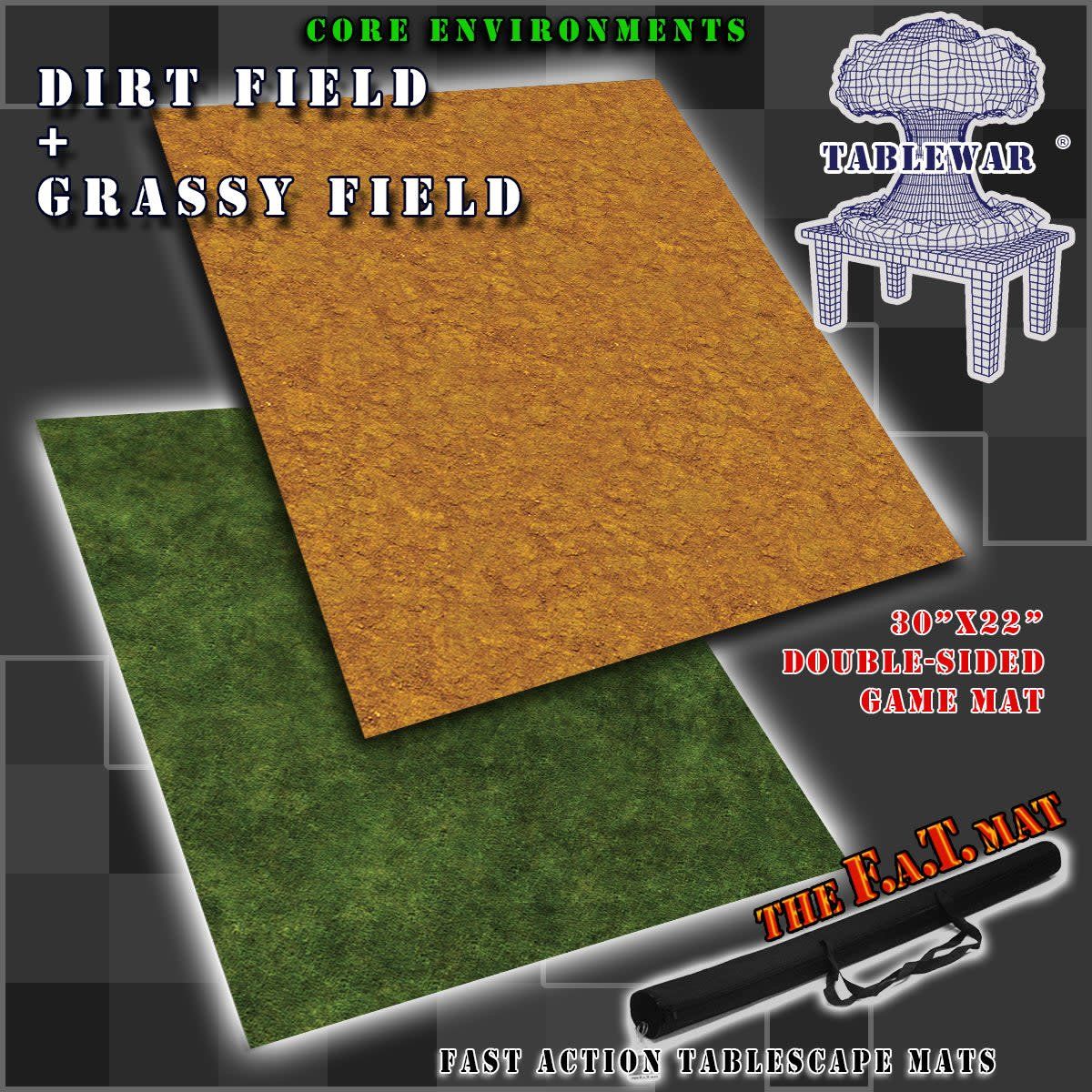 Playmat - F.A.T. Mats (Fatmats): 30&quot; x 22&quot; Dirt Field/Grassy Field