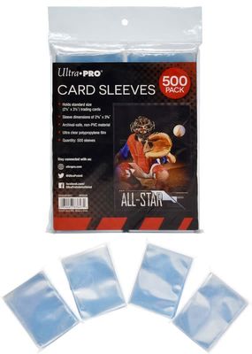 Sleeves - 2 5/8&quot; x 3 5/8&quot; - Ultra-Pro - 500/pk (Penny Sleeves, Standard CCG)