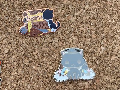 Dice Cats: Deluxe Enamel Pin