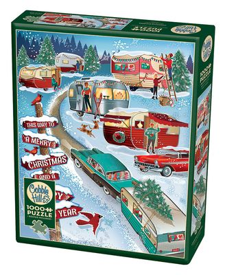 1000 pcs - Christmas Campers