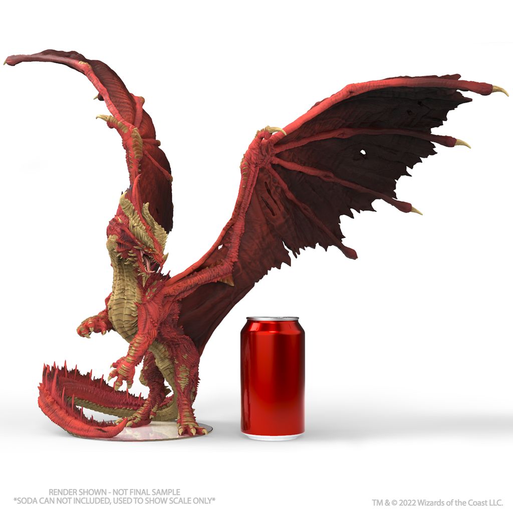 D&amp;D Icons of the Realms: Balagos Ancient Red Dragon Premium Painted Miniature