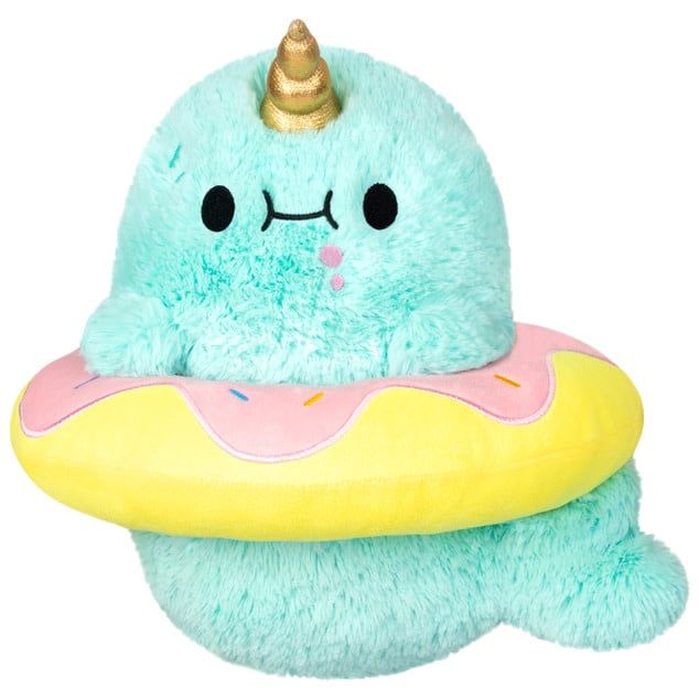Squishable Mini Sparkles the Narwhal in Donut 7&quot;