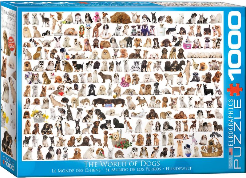 1000 pcs - The World of Dogs