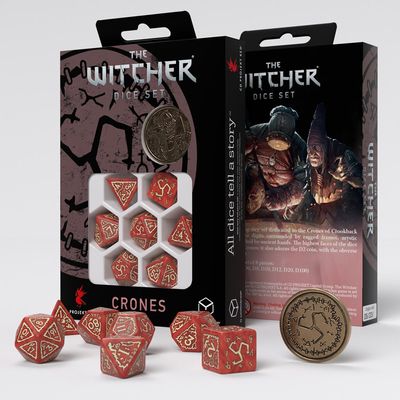 The Witcher 7-Piece Dice Set with Coin