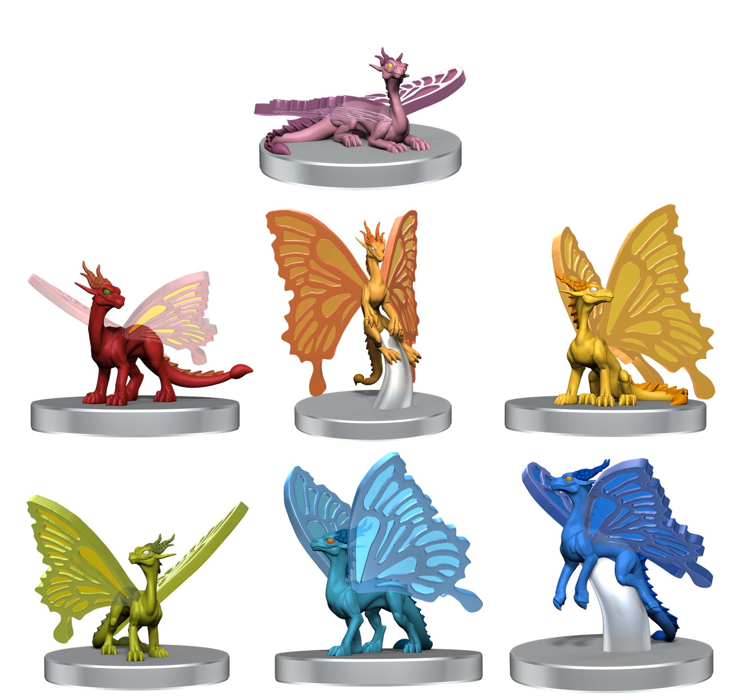 D&amp;D Icons of the Realms: Pride of Faerie Dragons Premium Painted Miniatures