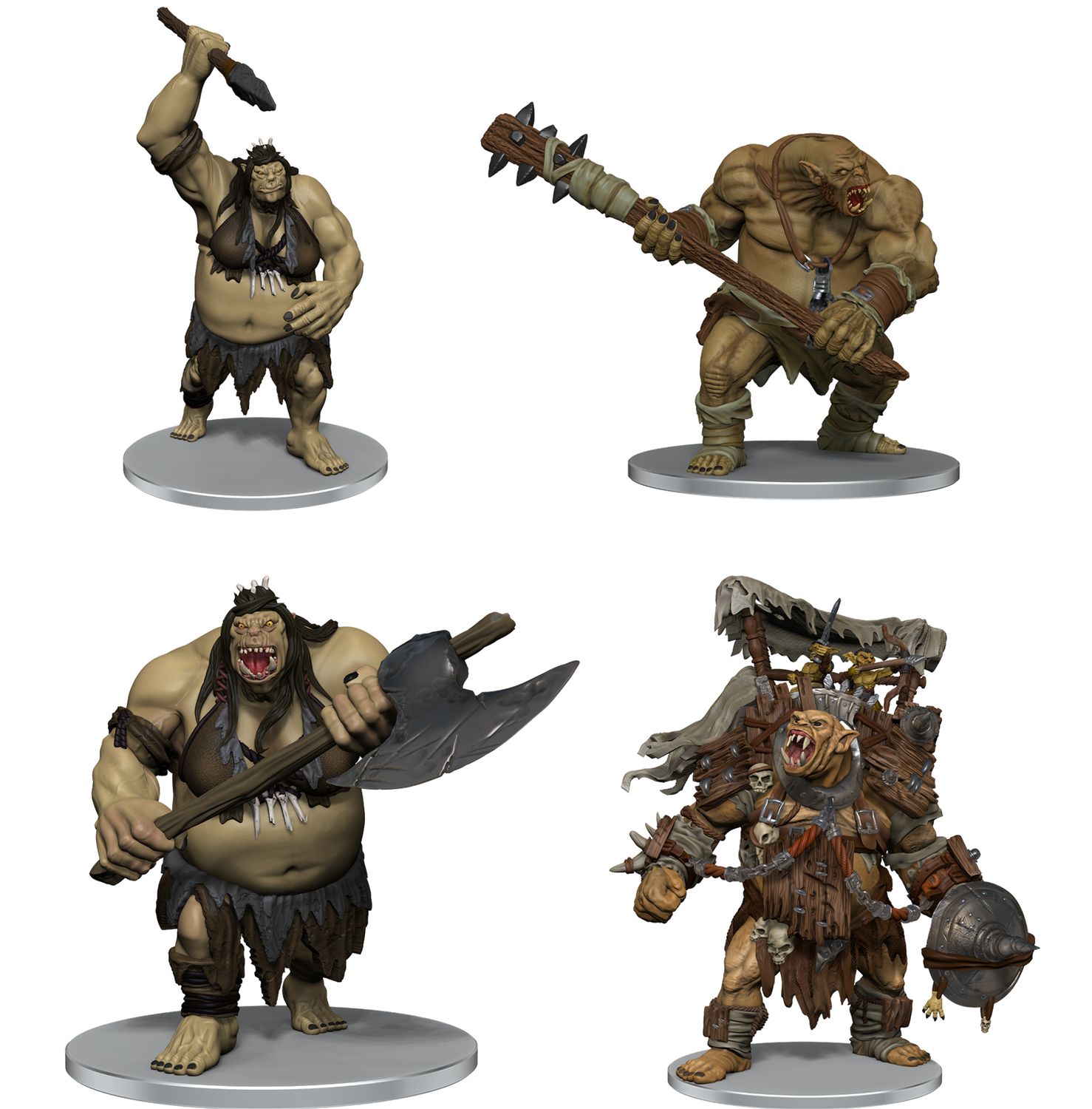 D&amp;D Icons of the Realms: Ogre Warband Premium Painted Miniature Pack