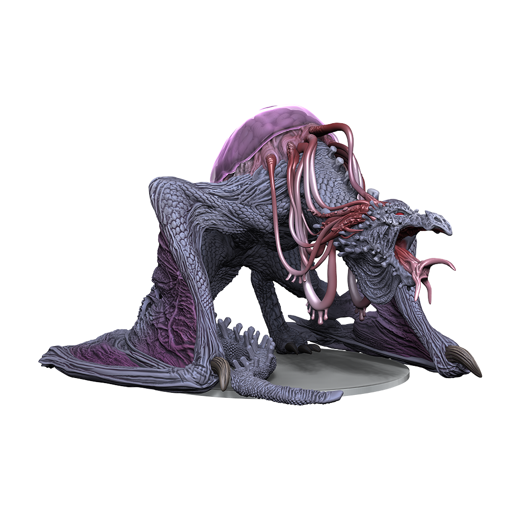 D&amp;D Icons of the Realms: Fizban&#39;s Treasury - Elder Brain Dragon Premium Painted Miniature