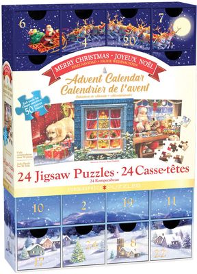 24x50 pcs - Classic Christmas Puzzle Advent Calendar
