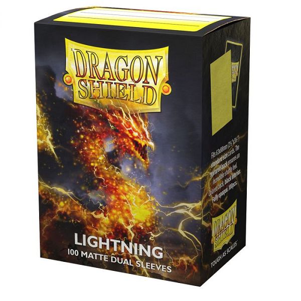 Sleeves - 63x88mm - Dragon Shield - 100/pk - Dual Matte - Lightning