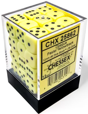 36d6 Dice Block (12mm): Pastel -