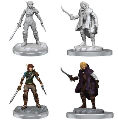 Nolzur&#39;s Marvelous Miniatures: Elf Rogue &amp; Half-Elf Rogue