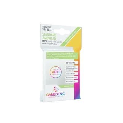 Sleeves - 59x91mm GameGenic Matte - 50/pk (Standard American, Green)
