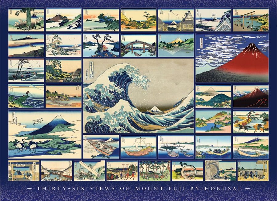 1000 pcs - Hokusai