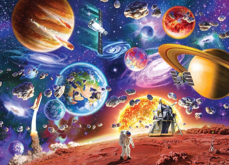 350 pcs - Space Travels  (Family Puzzle)