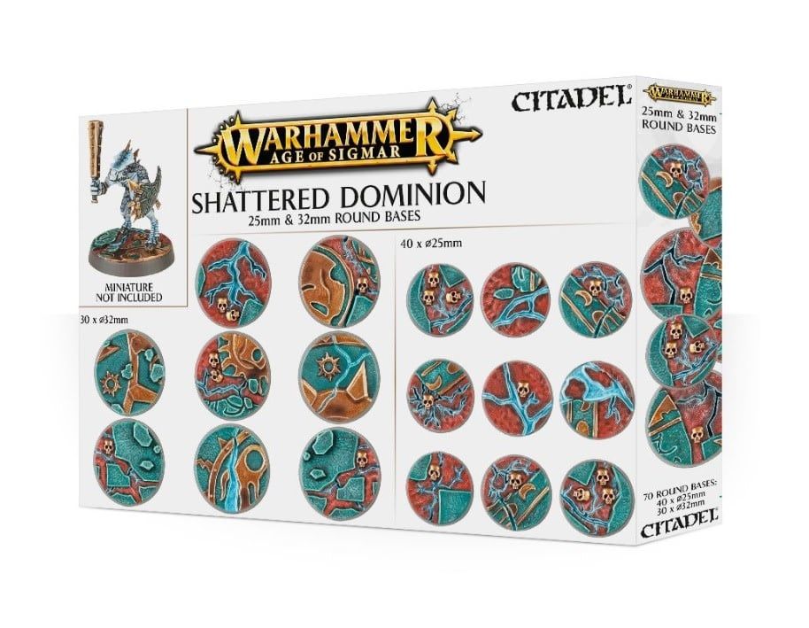 Warhammer Age of Sigmar: Shattered Dominion 25 &amp; 32mm Round Bases