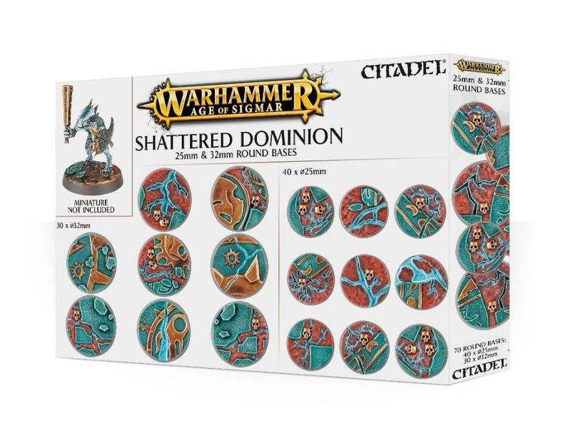 Warhammer Age of Sigmar: Shattered Dominion 25 &amp; 32mm Round Bases