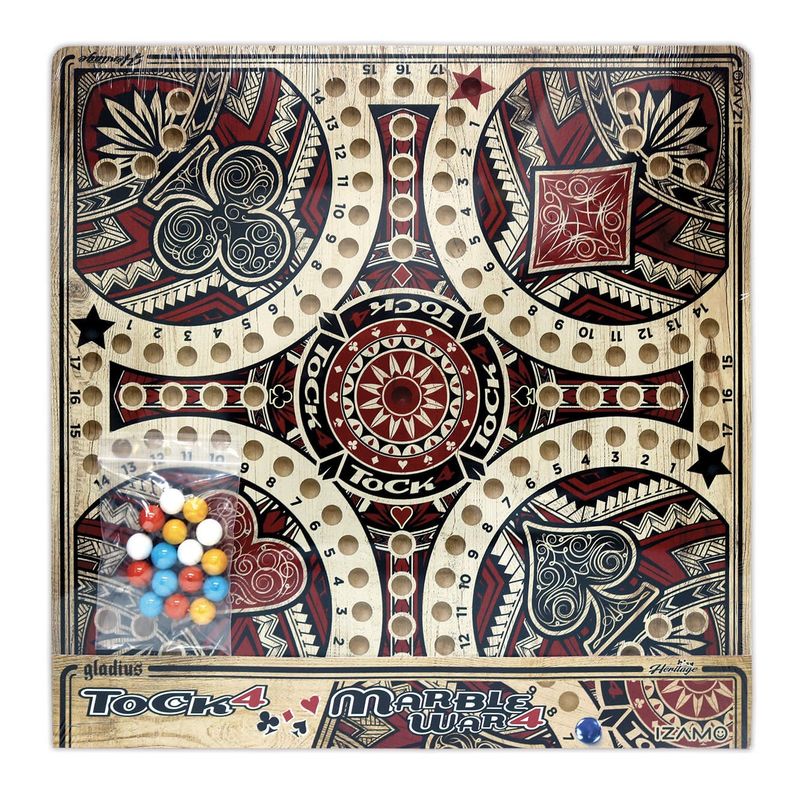 Heritage Tock 4 Player 15&quot; x 15&quot; (A.K.A Marble War 4)