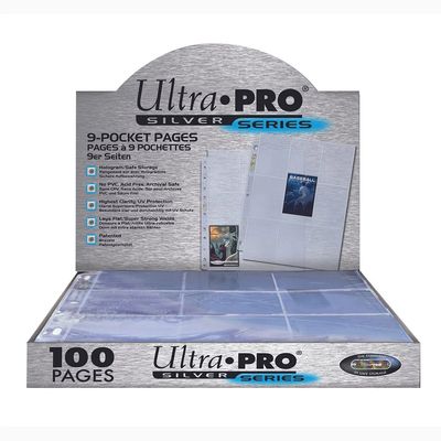 9-Pocket Pages - 100/pk - Clear (Silver Series)