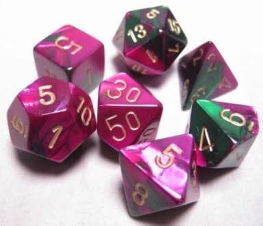 7-Piece RPG Dice Set: Gemini -