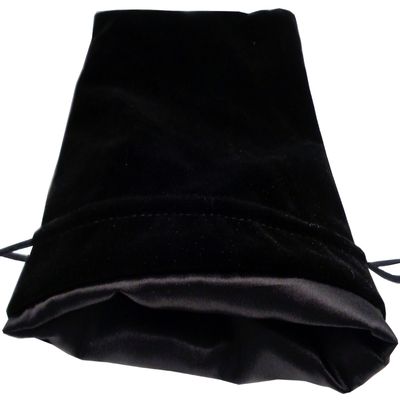 Large Velvet Dice Bag with Satin Interior -