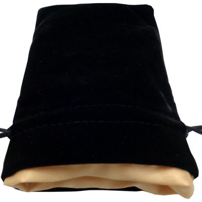 Small Velvet Dice Bag with Satin Interior -