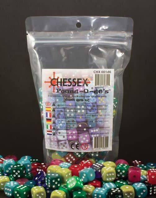 Chessex Pound-O-D6 16mm Bag - Assorted