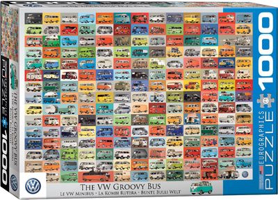 1000 pcs - The VW Groovy Bus