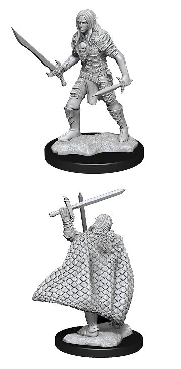 Pathfinder Deep Cuts Miniatures: Elf Fighter Male (2023)