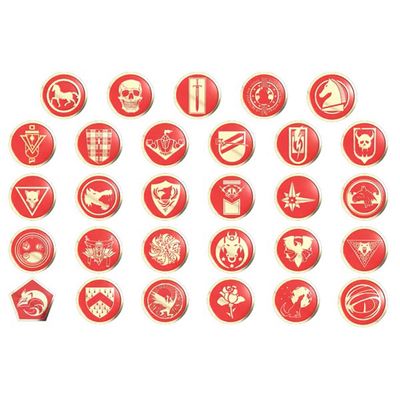 Battletech: Red Challenge Coins (1-38):