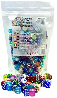 Chessex Pound-O-D6 12mm Bag - Assorted
