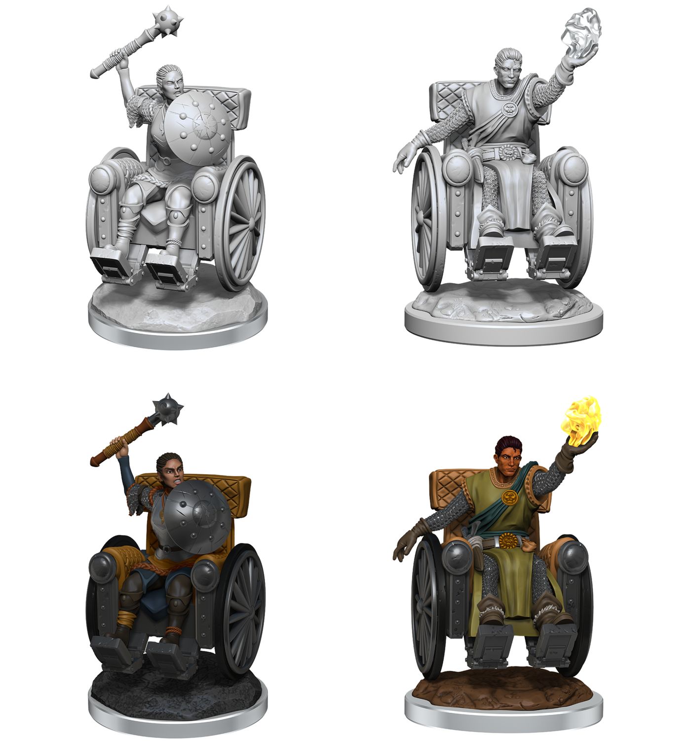 Nolzur&#39;s Marvelous Miniatures: Human Clerics in Wheelchairs