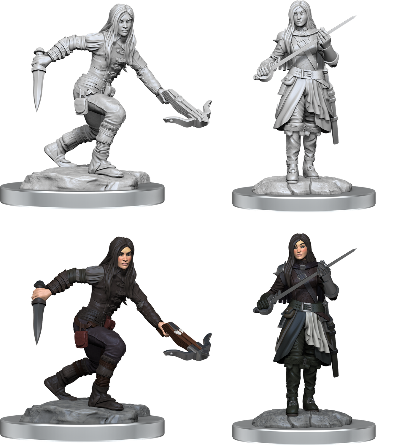 Nolzur&#39;s Marvelous Miniatures: Half-Elf Rogue Female (2023)