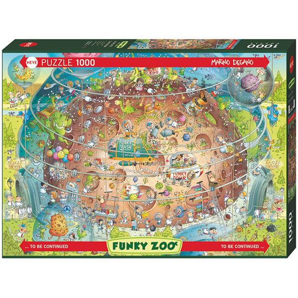 1000 pcs - Funky Zoo: Cosmic Habitat (Degano)