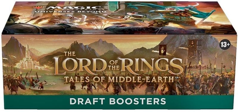 lord of the rings draft booster box MTG: LOTR Tales Middle Earth 1 Rare or Mythic Rare 3 Uncommons 10 Commons 1 Token 1 Land Buy Magic the Gathering - Lord