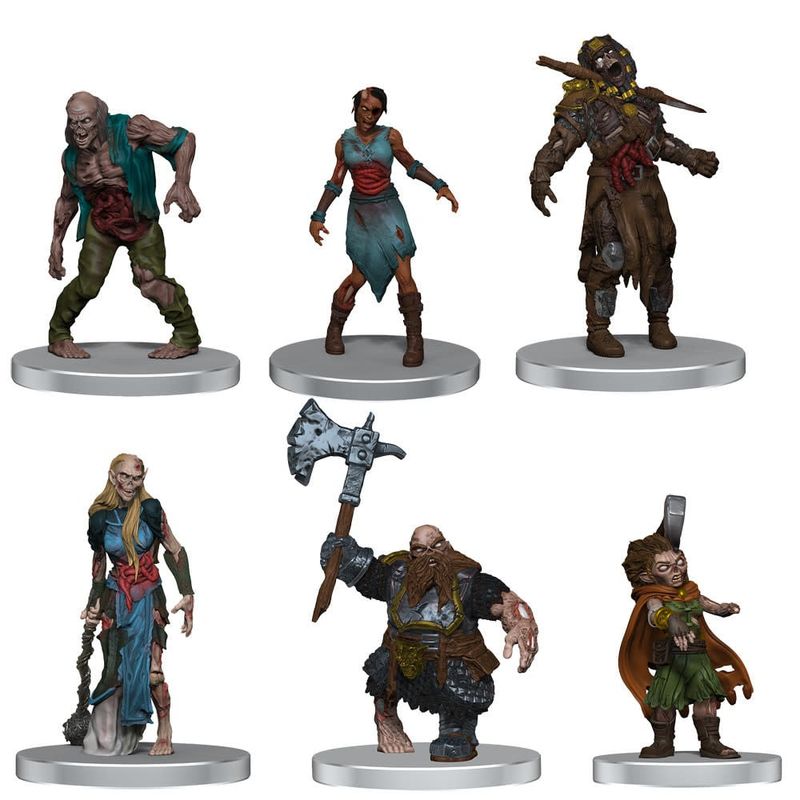 D&amp;D Icons of the Realms: Undead Armies - Zombies Premium Painted Miniature Set