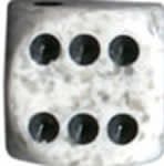 12d6 Dice Block (16mm): Speckled (Assorted Colours) Arctic Camo
