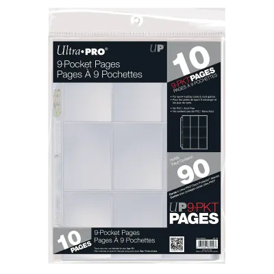 9-Pocket Pages - 10/pk - Toploading - Clear