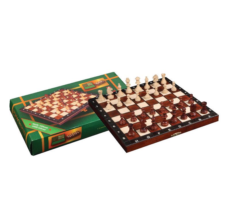 Chess Set 10&quot; -  Magnetic Wooden Black
