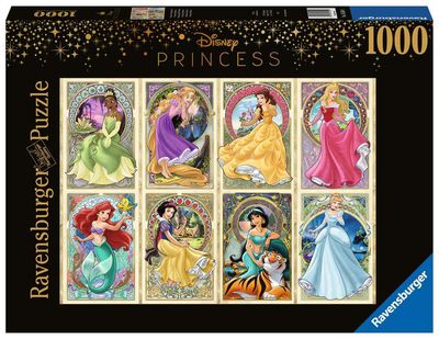1000 pcs - Disney Art Nouveau Princess