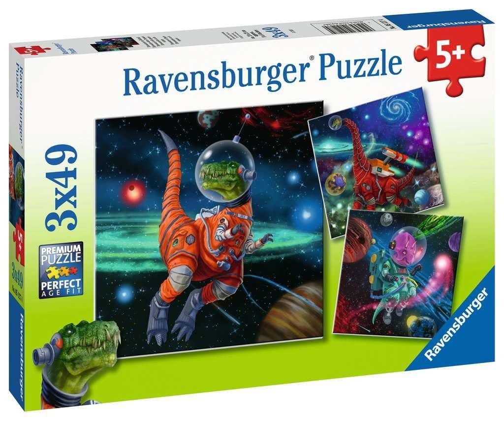 3x49 pcs - Dinosaurs in Space