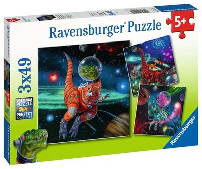 3x49 pcs - Dinosaurs in Space