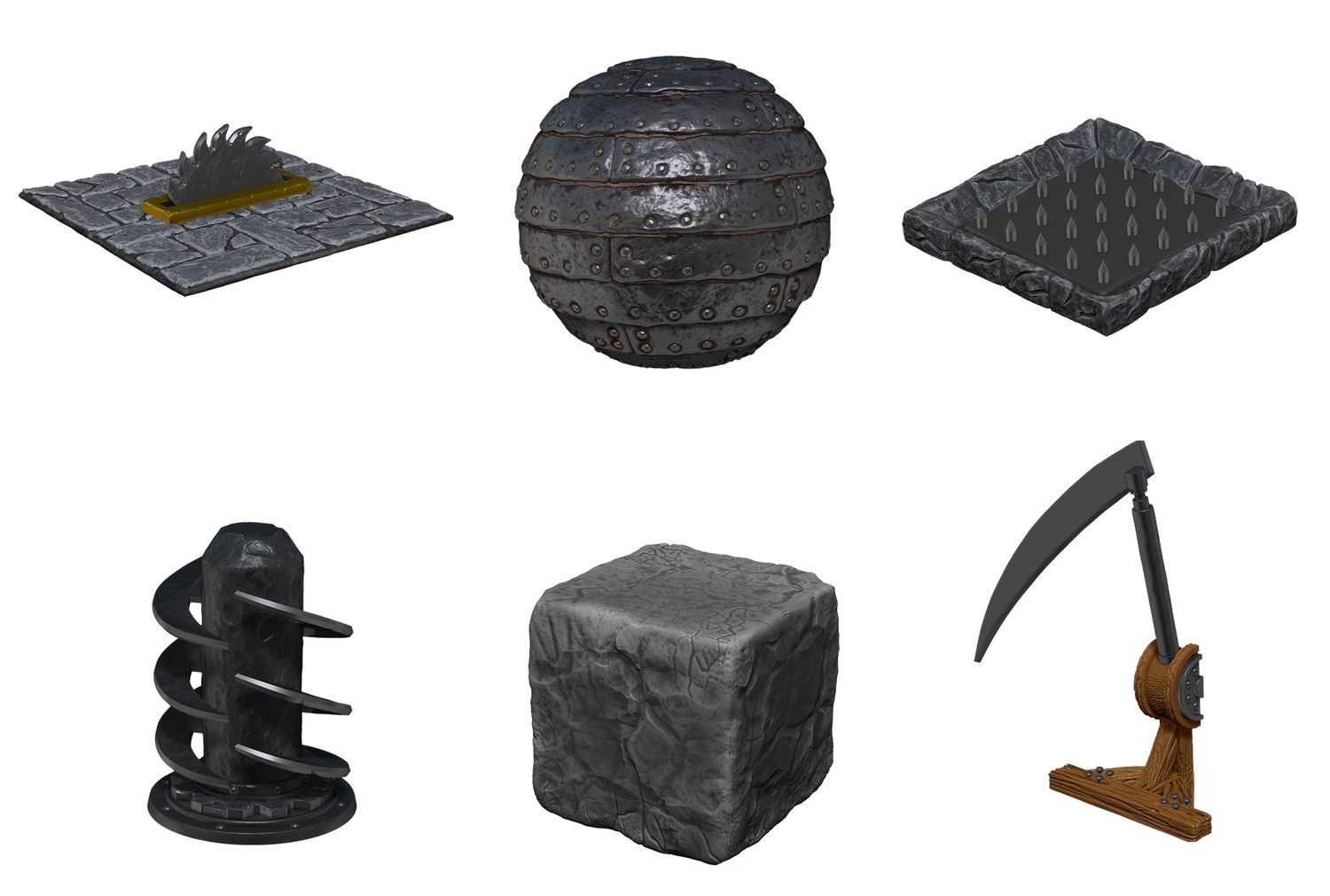 Warlock Tiles: Dungeon Dressings - Hidden Hazards