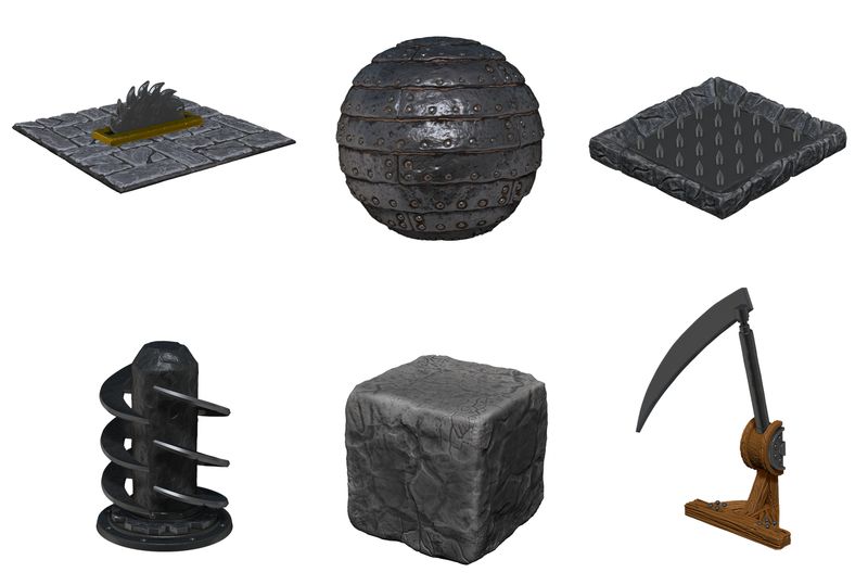 Warlock Tiles: Dungeon Dressings - Hidden Hazards