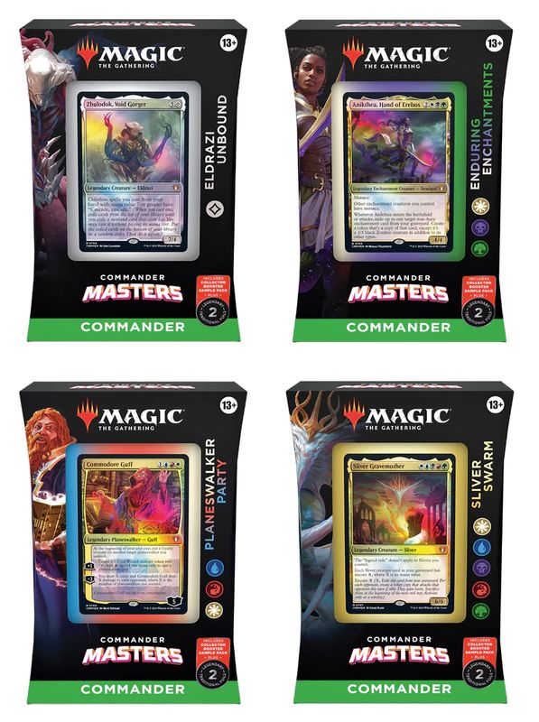 Magic The Gathering TCG Commander Masters Commander Deck Bundle